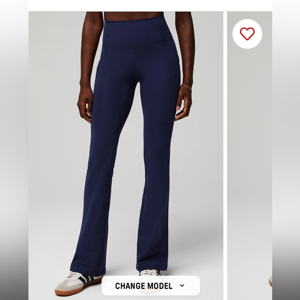 Fabletics Kick Flare Navy Yoga Pants Leggings